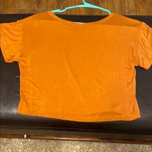 Cropped shirt with alien